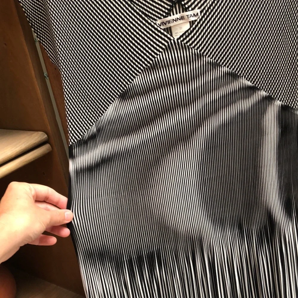 Vintage Vivienne Tam Accordion Pleated Mini Dress - Picture 6 of 9